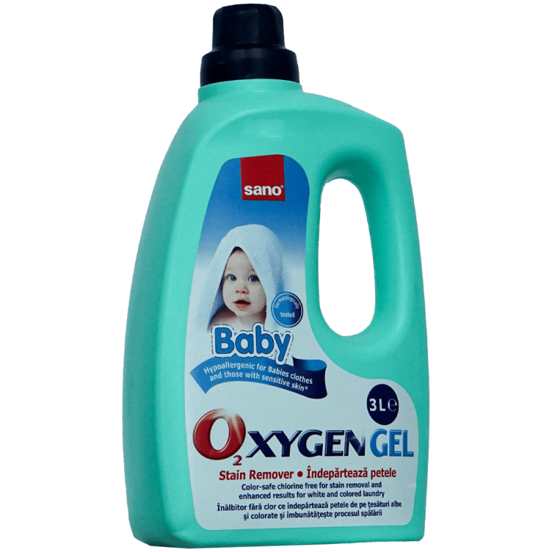 Solutie indepartare pete rufe bebelusi cu oxigen activ 3L, Sano Oxygen Baby